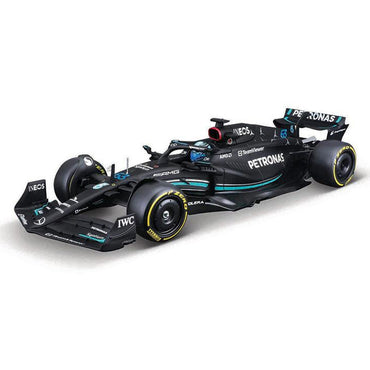 Bburago F1 MB W14 2023 Russell 1:24 Diecast Car Model Kit 28503
