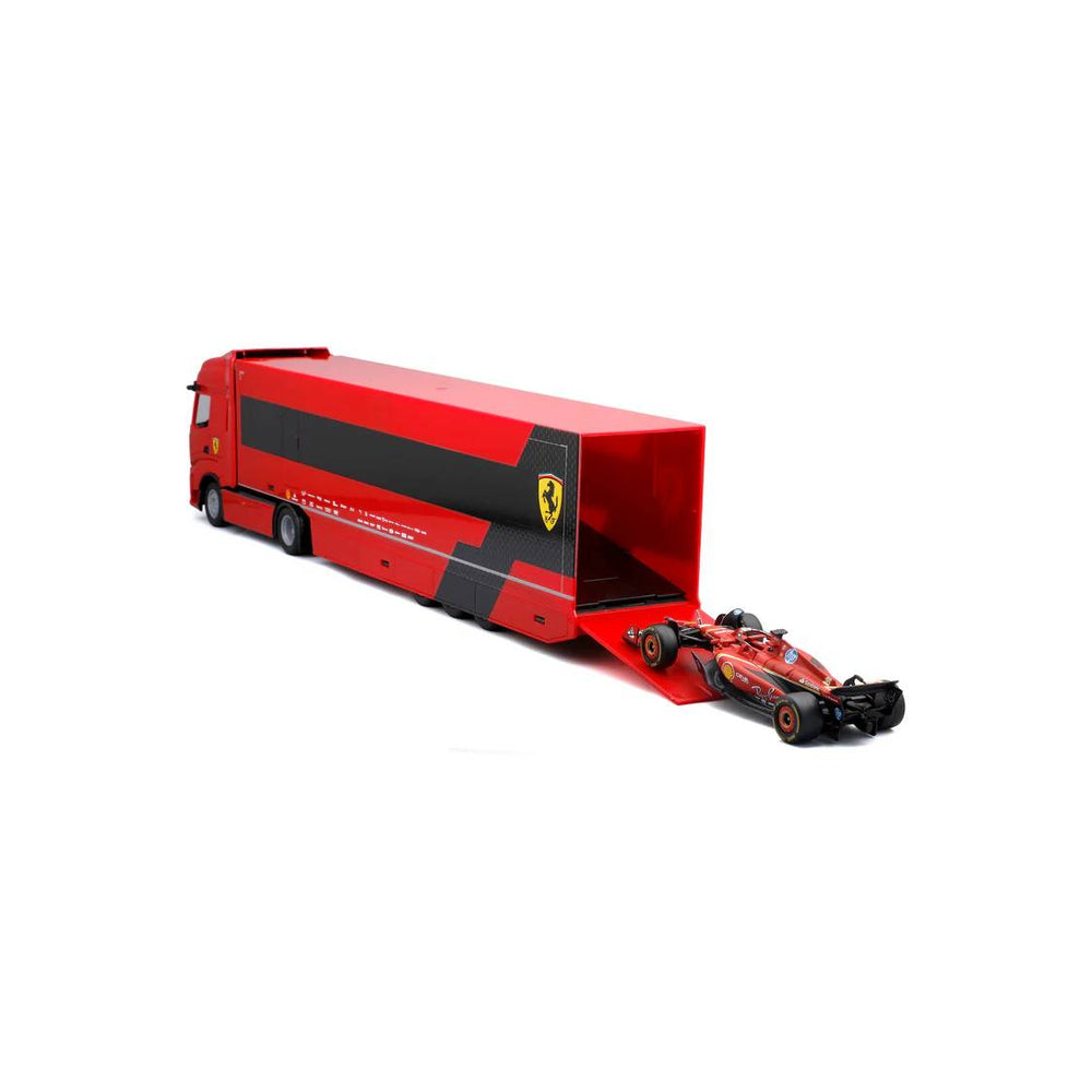 Bburago 1:43 F1 Ferrari Iveco S-Way 570 Racing Transporter With One Car