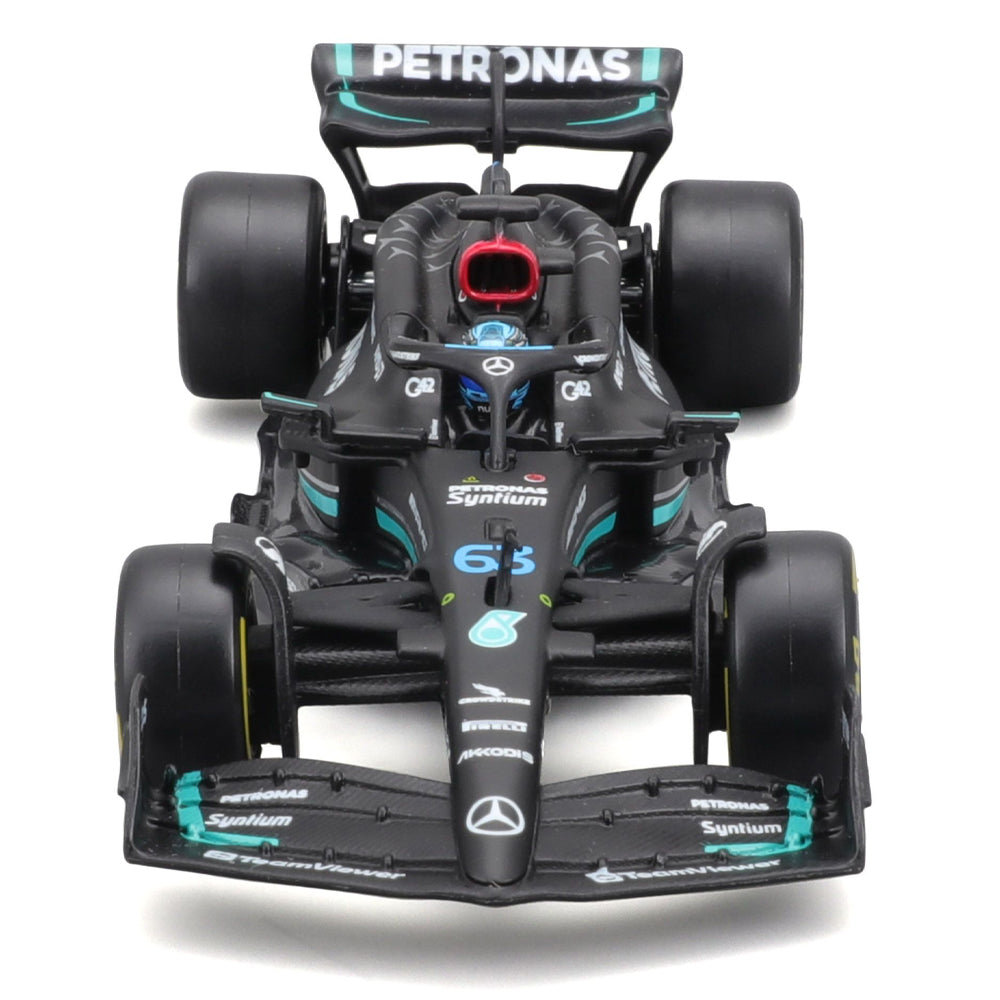 Bburago F1 Mercedes-AMG PETRONAS W14 #63 George Russell w/Helmet 2023 1:43 Model