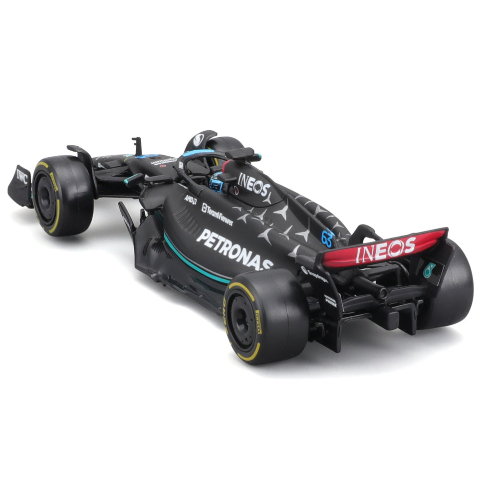 Bburago F1 Mercedes-AMG PETRONAS W14 #63 George Russell w/Helmet 2023 1:43 Model