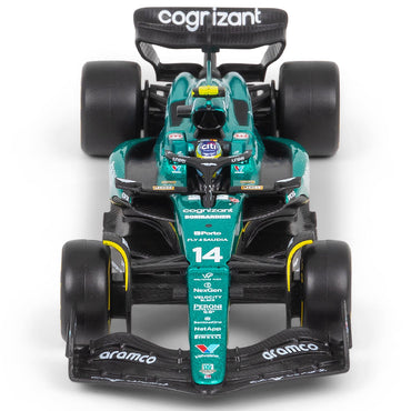 Bburago F1 Aston Martin AMR23 #14 Fernando Alonso w/Helmet 2023 1:43 Model