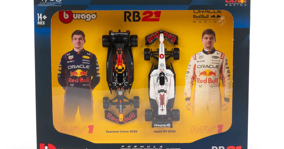Bburago F1 Red Bull RB21 2025 Verstappen 2-Pack 1:43 Diecast – Jadlam ...