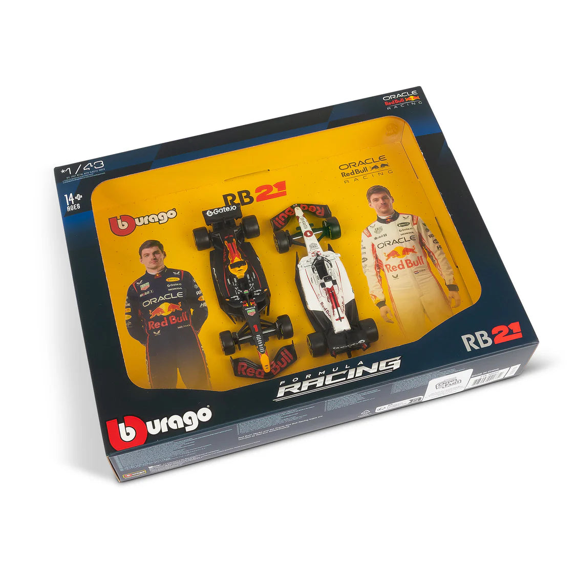 Bburago F1 Red Bull RB21 2025 Verstappen 2-Pack 1:43 Diecast