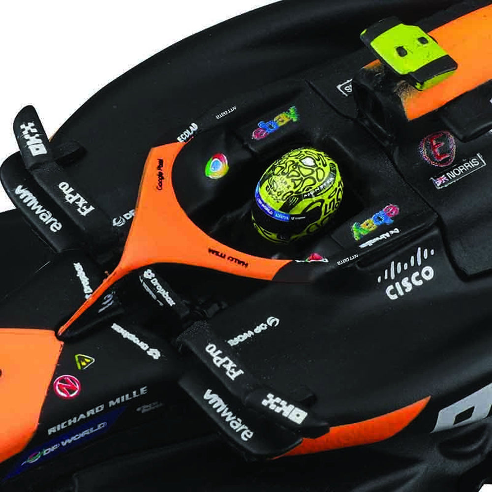 Bburago F1 Mclaren MCL38 2024 Norris w/Helmet 1:43 Diecast Model B18-38215N