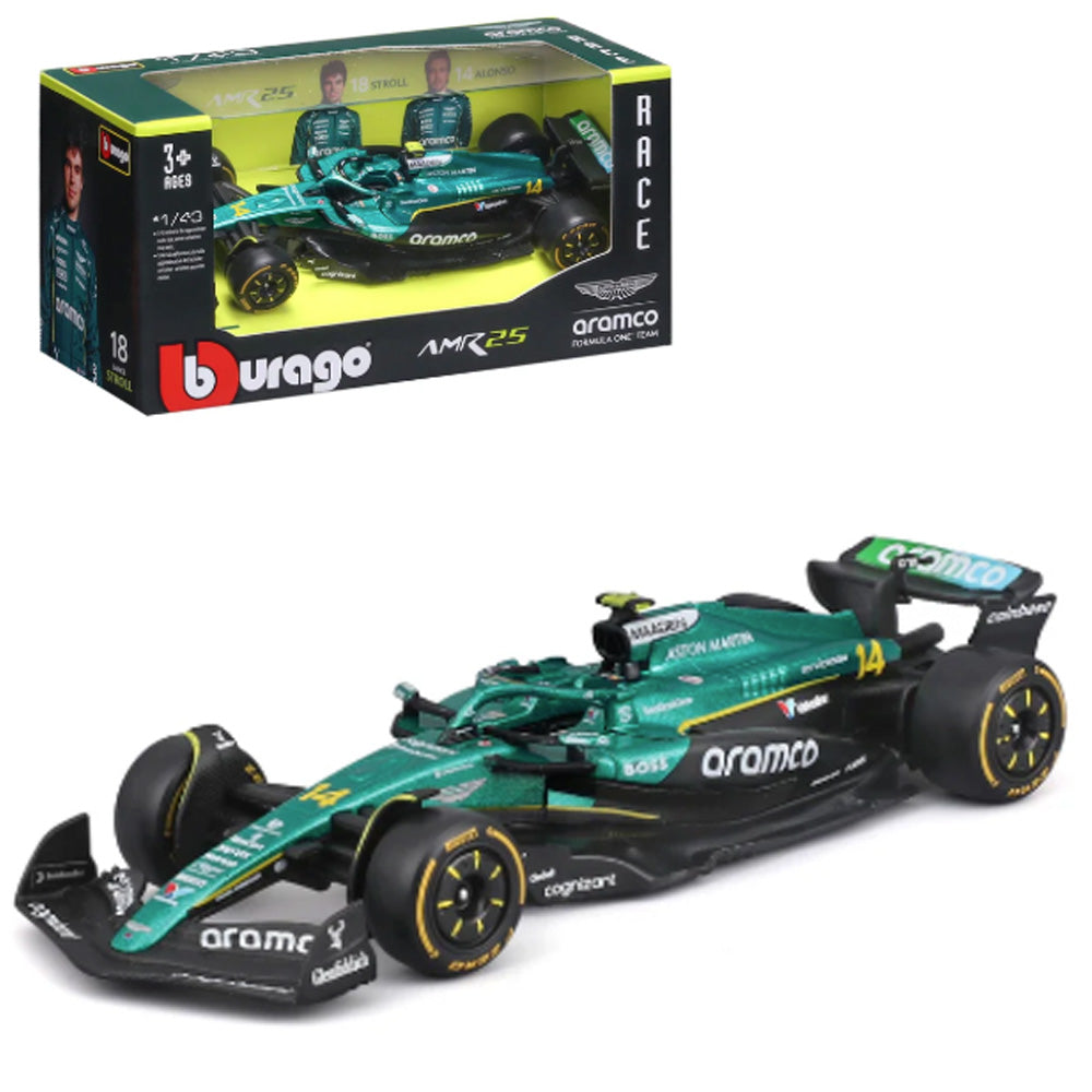 Bburago F1 Aston Martin AMR25 2025 Alonso 1:43 B18-38250A