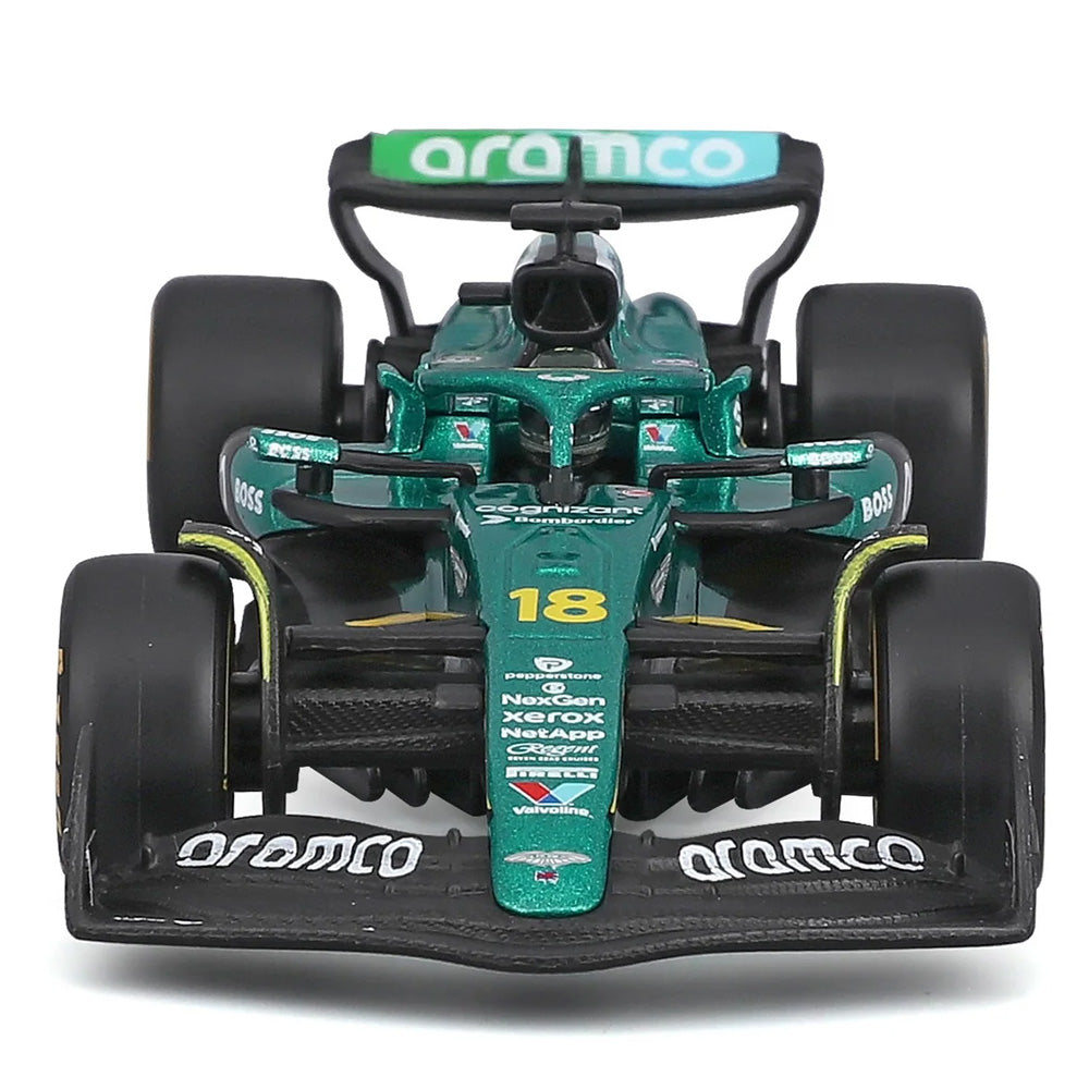 Bburago F1 Aston Martin AMR25 2025 Stroll w/Helmet 1:43 B18-38251S