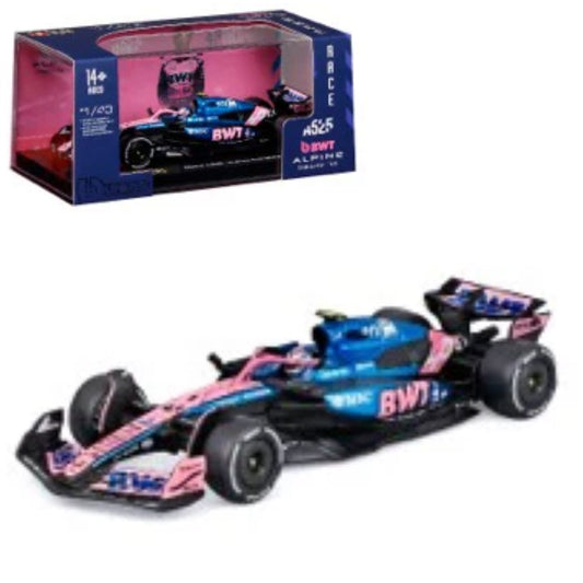 Bburago F1 BWT Alpine A525 2025 Colapinto w/Helmet 1:43 B18-38258C