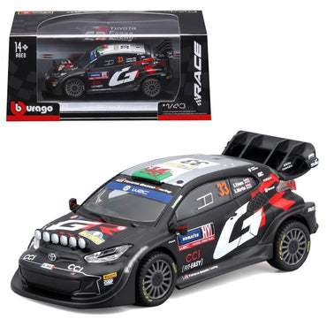 Bburago Toyota Gazoo Racing WRC Yaris Rally 1 Hybrid #33 1:43 Diecast Car