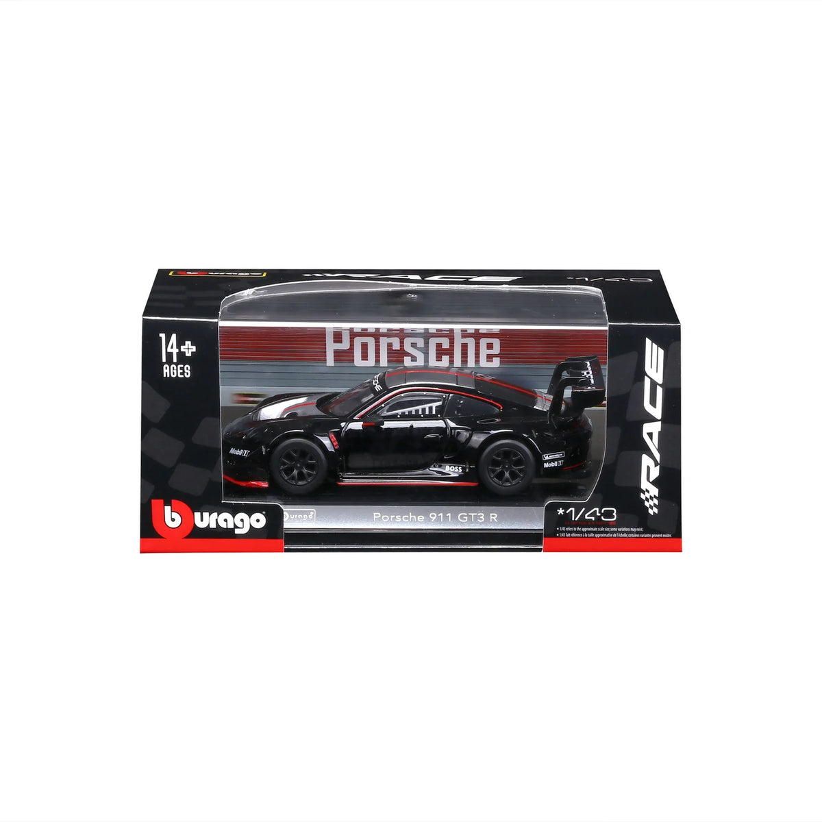 Bburago Porsche 911 GT3R 1:43 Diecast Model