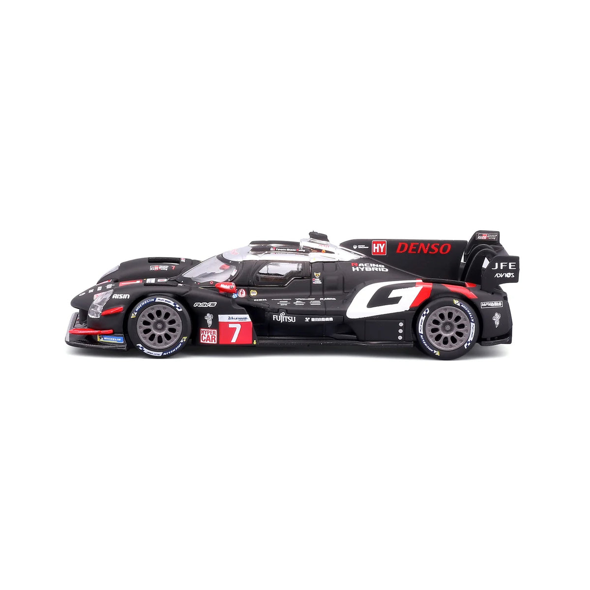 Bburago Toyota Gazoo Racing GR010 Hybrid 2024 #7 1:43 Diecast Model
