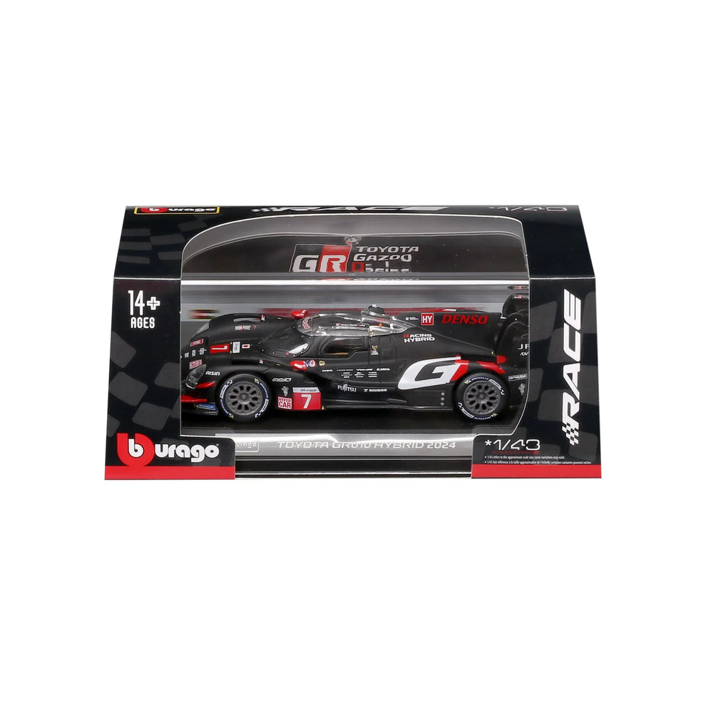 Bburago Toyota Gazoo Racing GR010 Hybrid 2024 #7 1:43 Diecast Model