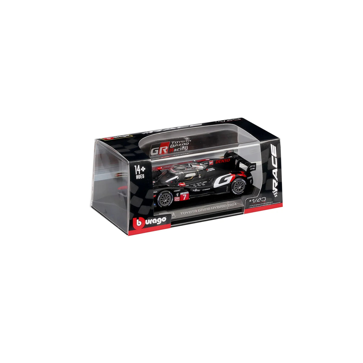 Bburago Toyota Gazoo Racing GR010 Hybrid 2024 #7 1:43 Diecast Model