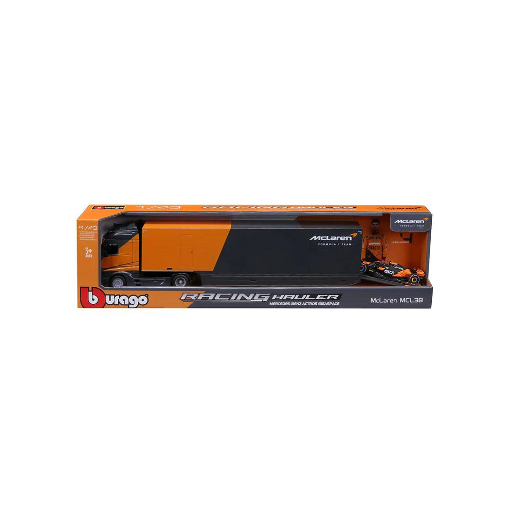 Bburago 1:43 F1 Mclaren Racing Transporter Mcl38 2024 Norris
