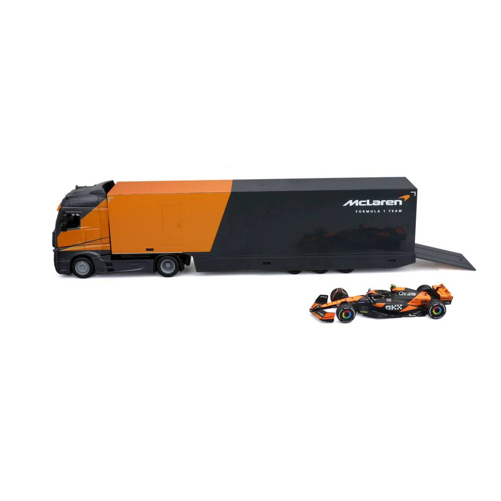 Bburago 1:43 F1 Mclaren Racing Transporter Mcl38 2024 Norris