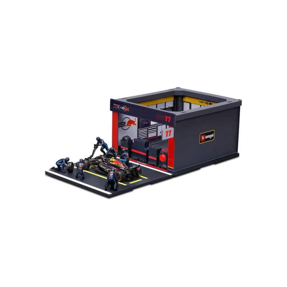 Bburago 1:43 F1 Red Bull Racing Rb20 2024 Pit Pass Diorama Perez