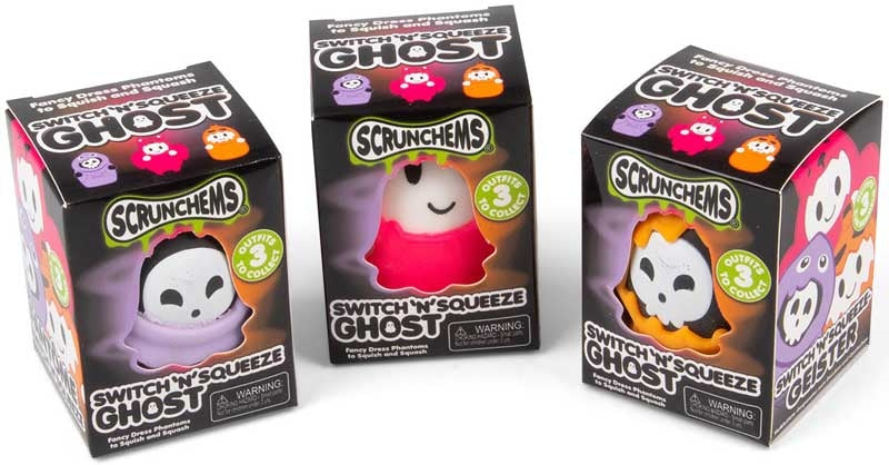 Scrunchems Switch N Squeeze Ghost Squishy Sensory Fidget Stress Toy