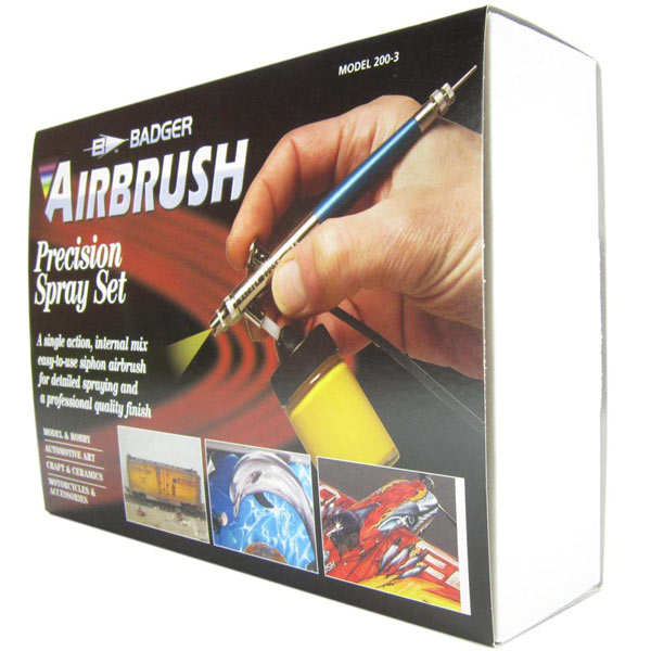 BADGER  Airbrushes Siphon Feed 200 Air Brush Set BA2003 200-3