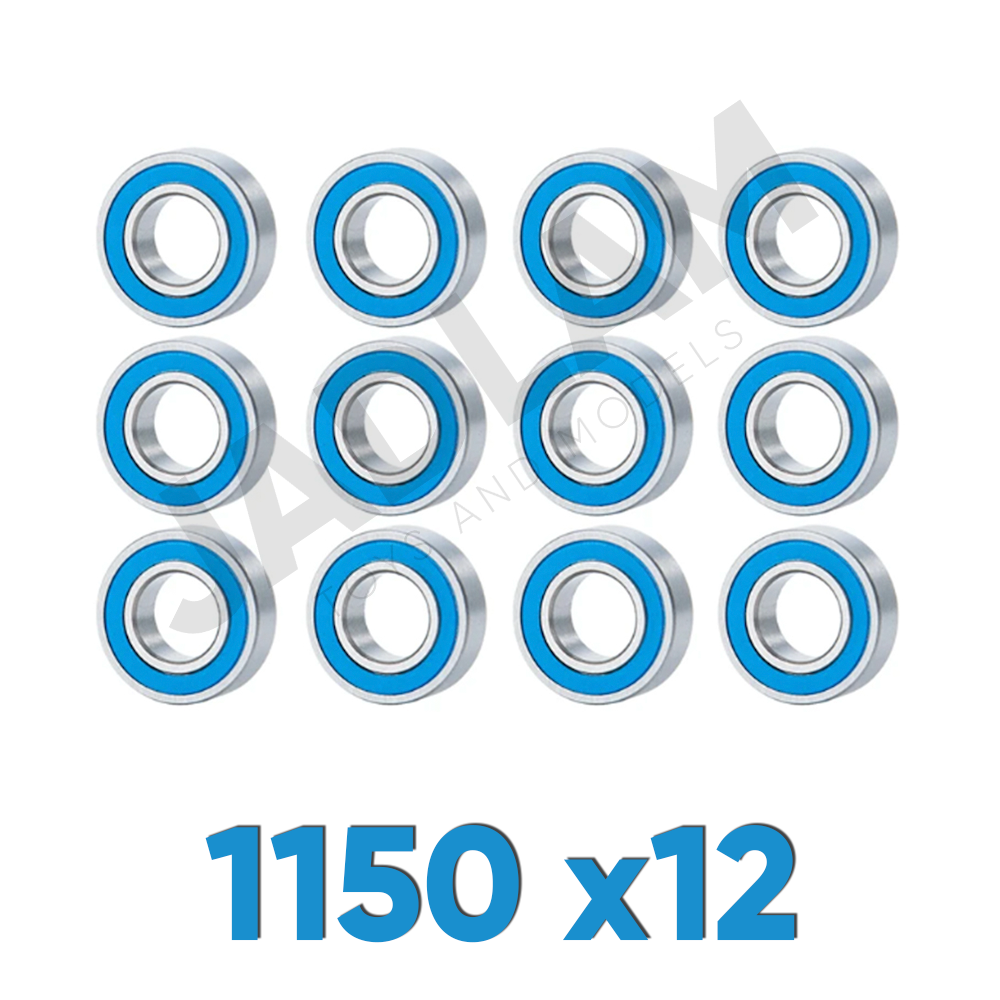 1150 x12 Ballrace Bearings for Tamiya RC Cars (Rubber-Shielded)