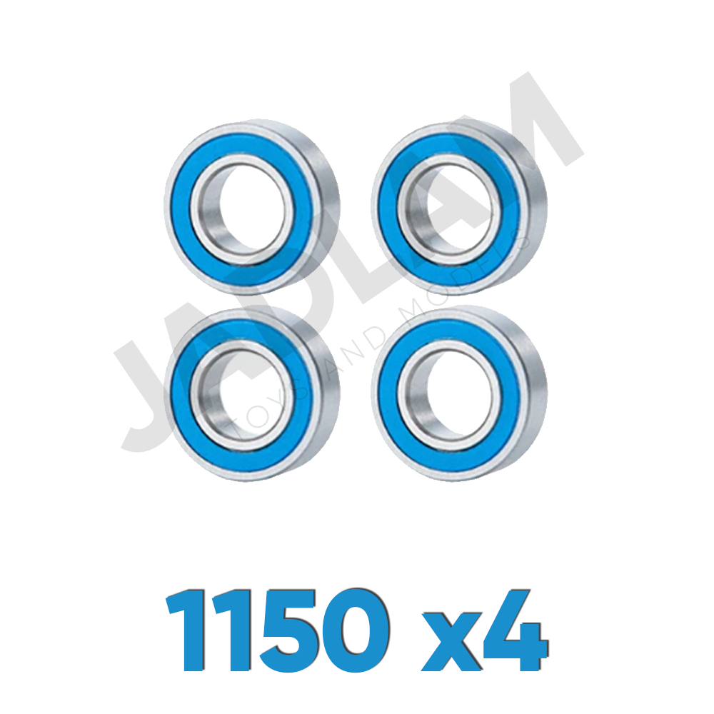 1150 x4 Ballrace Bearings for Tamiya RC Cars (Rubber-Shielded)