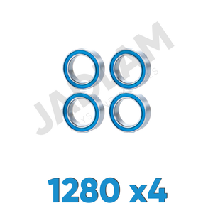 1280 x4 Ballrace Bearings for Tamiya RC Cars (Rubber-Shielded)
