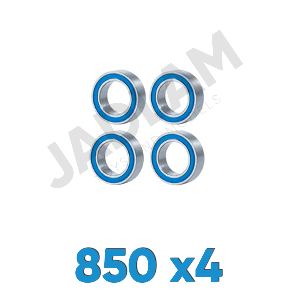 850 x4 Ballrace Bearings for Tamiya RC Cars (Rubber-Shielded)
