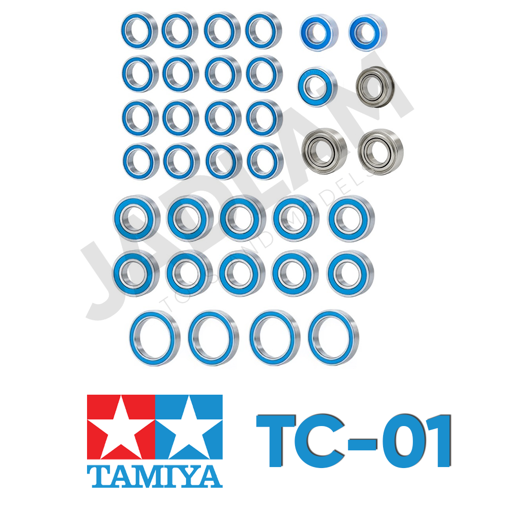 Tamiya TC-01 Ballrace Bearings RC Car Upgrade Set (Rubber-Shielded)