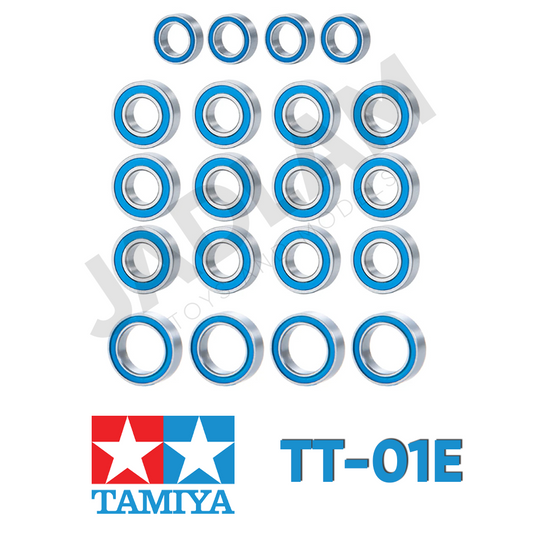 Tamiya TT-01E Ballrace Bearings RC Car Upgrade Set (Rubber-Shielded)
