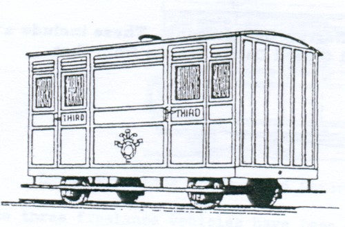 Dundas Models BB05 Festiniog Railway 4 Wheel Ashbury 3rd Class Coach Kit OO9