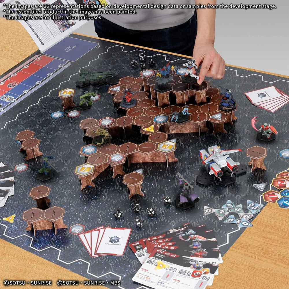 Gundam Assemble Deluxe Set 01 - Miniature Tabletop Battle Game - Bandai