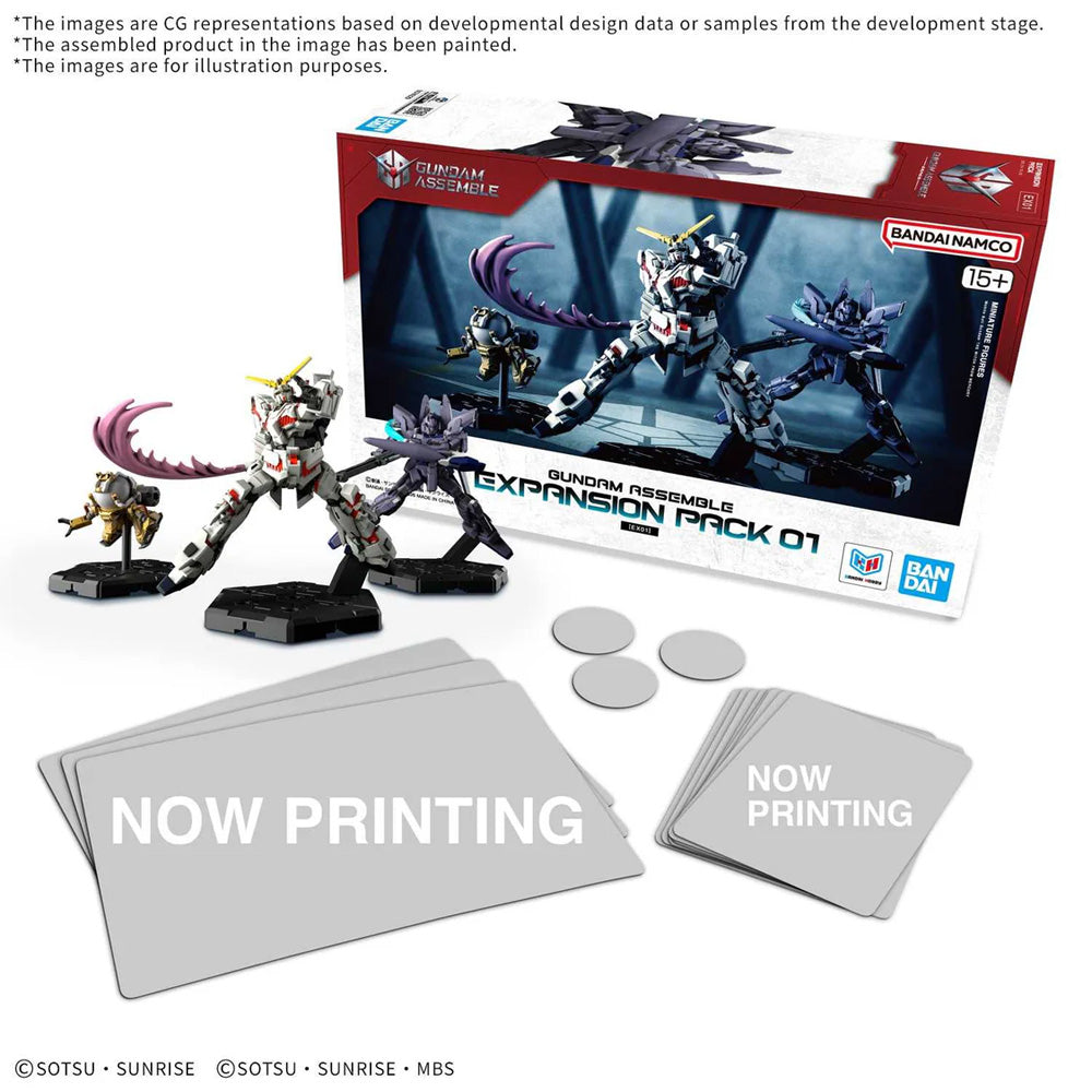 Gundam Assemble Expansion Pack 01 - Miniature Tabletop Battle Game - Bandai