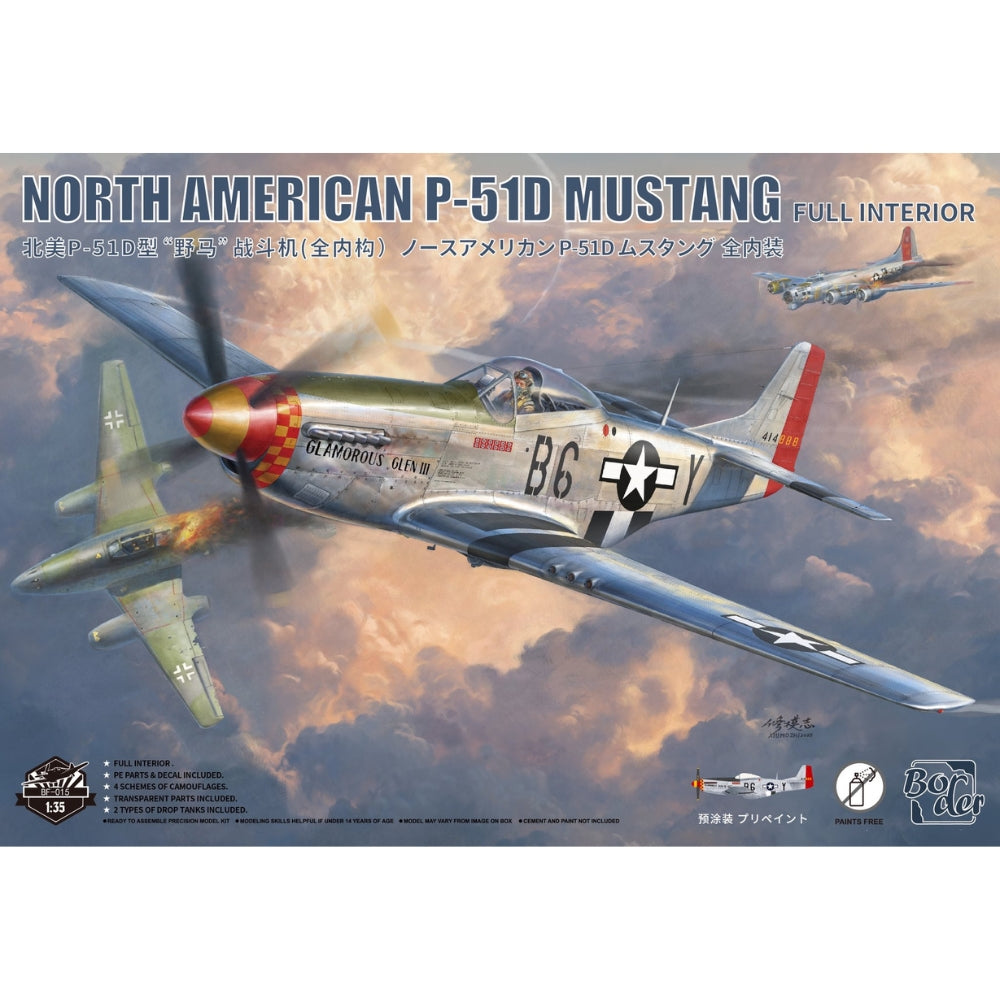 Border Model BF-015 North American P-51D Mustang Full Interior 1:35 Model Kit