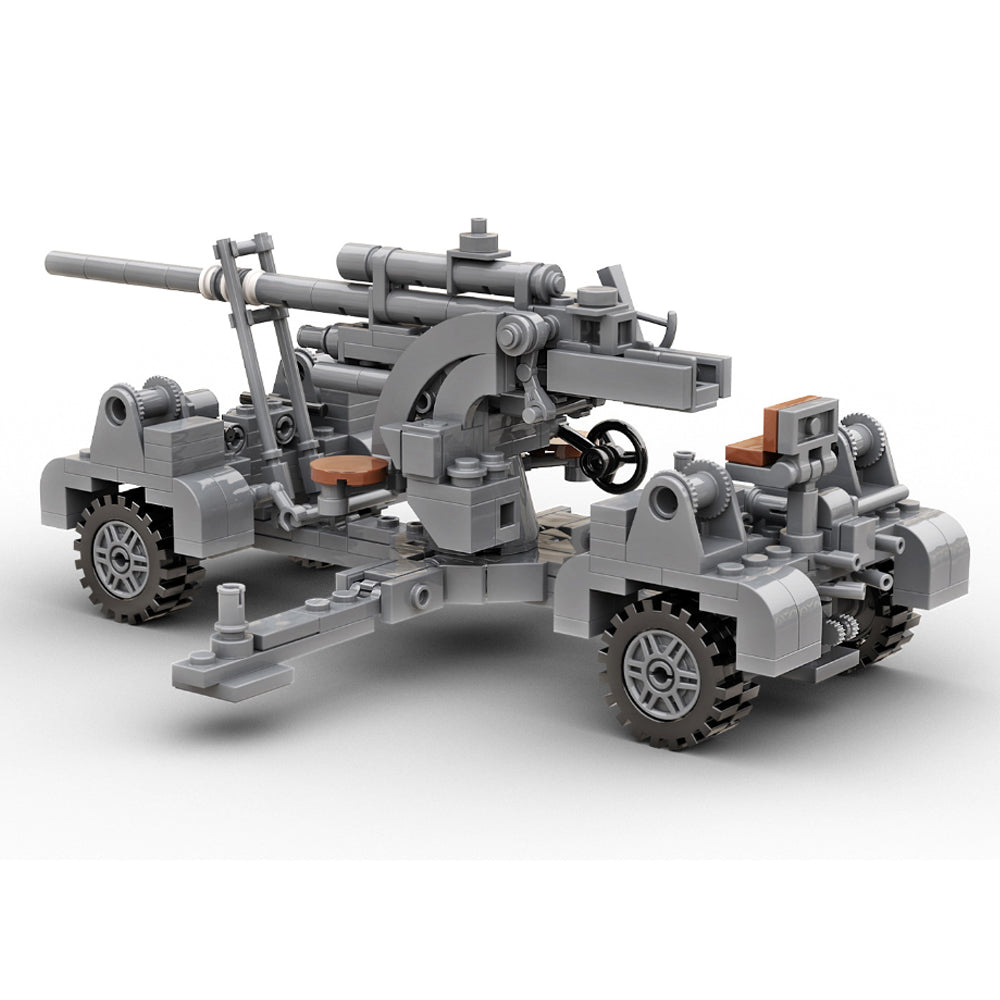 Build Army 88mm Flak 36 Artillery 1:33 Brick Model 355pcs B0036