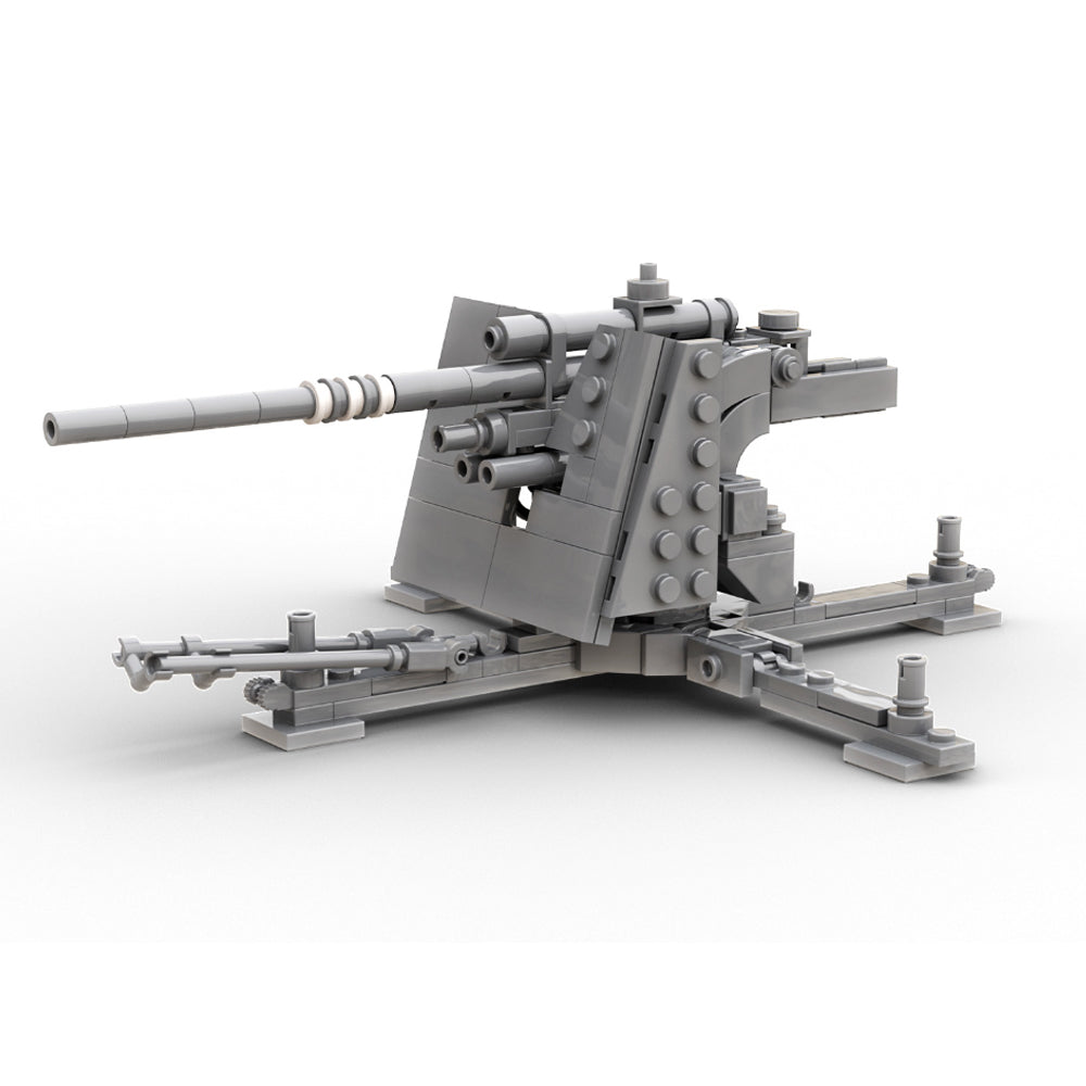Build Army 88mm Flak 36 Artillery 1:33 Brick Model 355pcs B0036