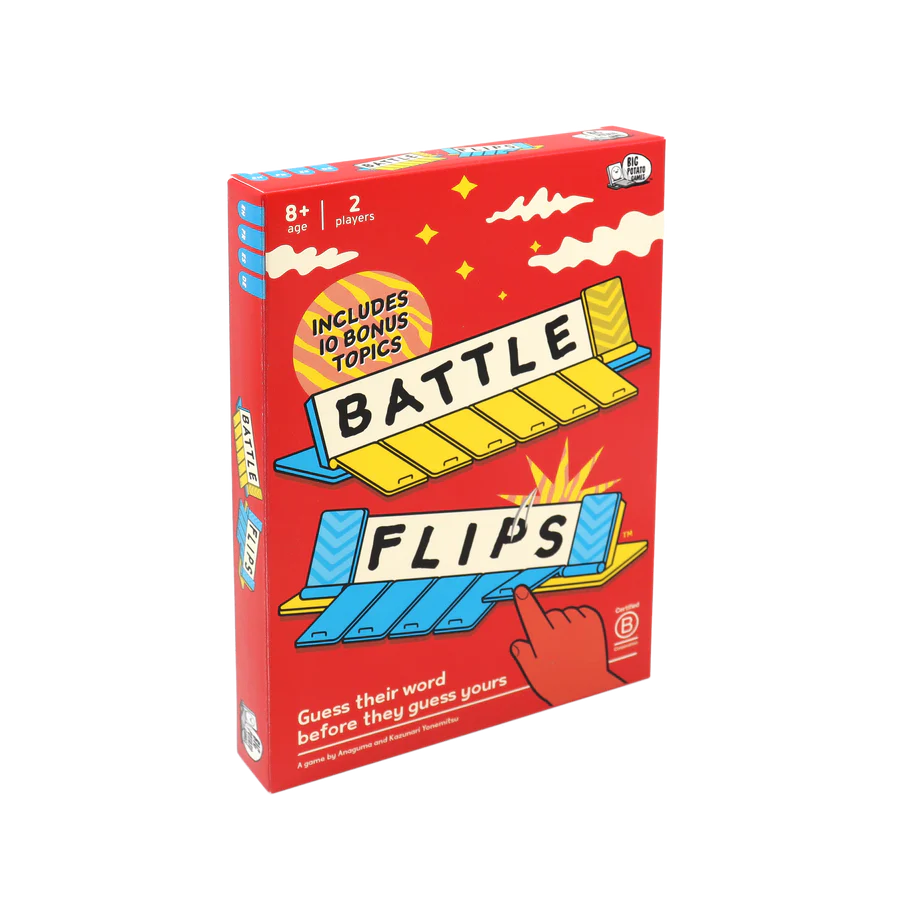 Battle Flips Party Word Game 2 Players Age 8+ Big Potato Games