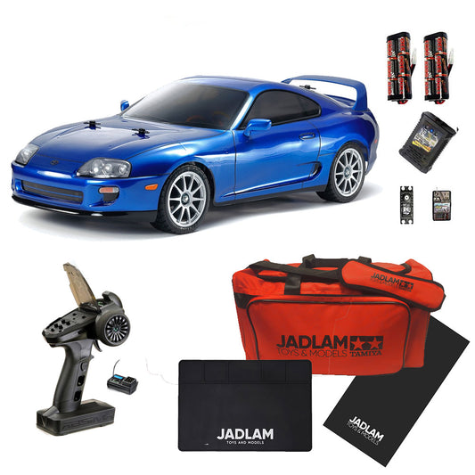 Tamiya RC 58733 Toyota Supra (JZA80) (BT-01) 1:10 Pro Wheel Radio Bundle