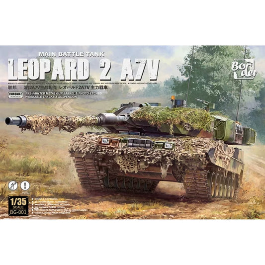 Border Model BG-001 Leopard 2 A7V German MBT 1:35 Model Kit