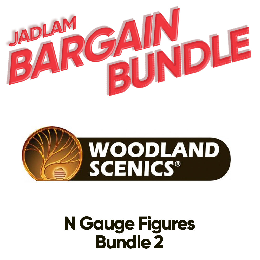 Jadlam Bargain Bundle - Woodland Scenics N Gauge Figures Bundle 2 - RRP £179.5