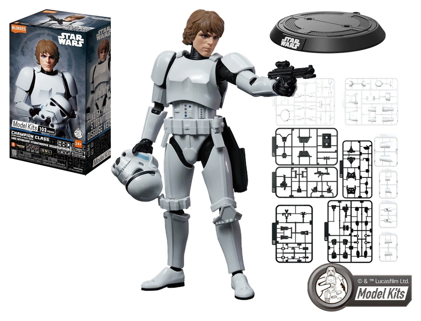 Blokees Star Wars Ep IV: A New Hope CC04 - Luke Skywalker Stormtrooper Model Kit