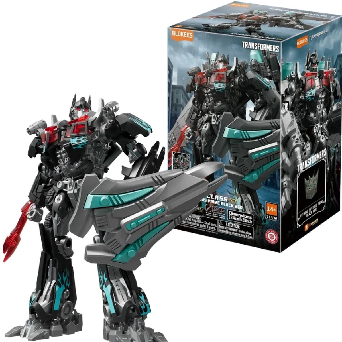 Blokees Transformers Figures - Classic Class 32: Jet Wing Optimus Prime Black Version