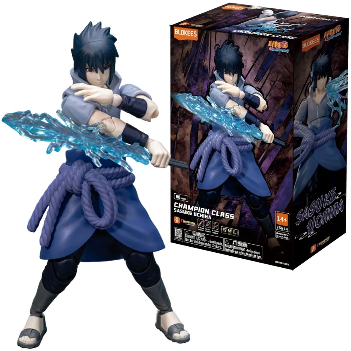 Blokees Naruto Shippuden - Champion Class 04: Sasuke Uchiha Figure Model Kit