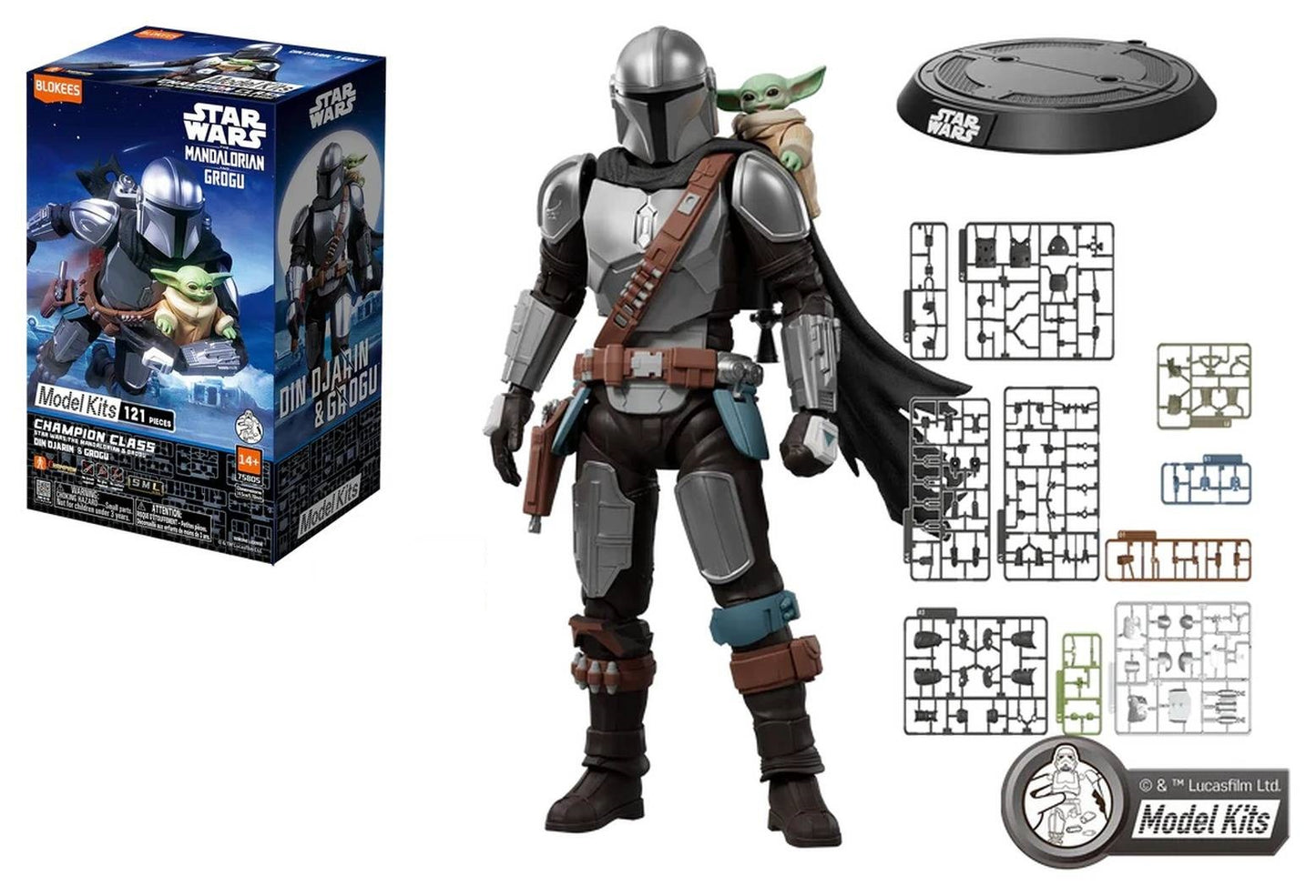 Blokees Star Wars: CC05 - Din Djarin & Grogu Model Kit Model Kit
