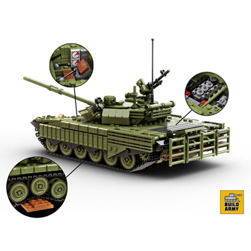 Build Army BM004 T-72 B3 Main Battle Tank 1:33 Brick Model 1205pcs