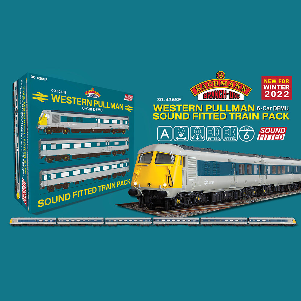 Bachmann Branchline 30-426SF BR Western Pullman 6-Car DEMU SOUND FIT  Train Pack