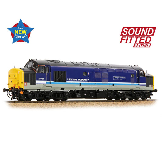 Bachmann Branchline 35-338SFX Class 37/4 37414 Cathays C&W Works BR OO Loco