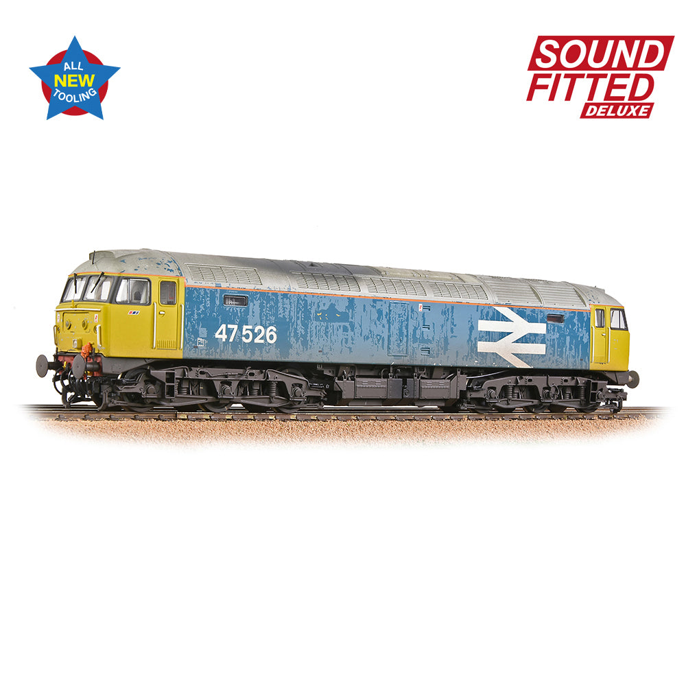 Bachmann Branchline 35-421SFX Class 47/4 47526 BR Blue Large Logo [W] OO Gauge