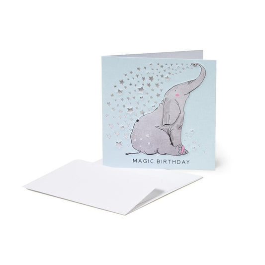 Legami Small Greeting Card - Magic Birthday - Elephant