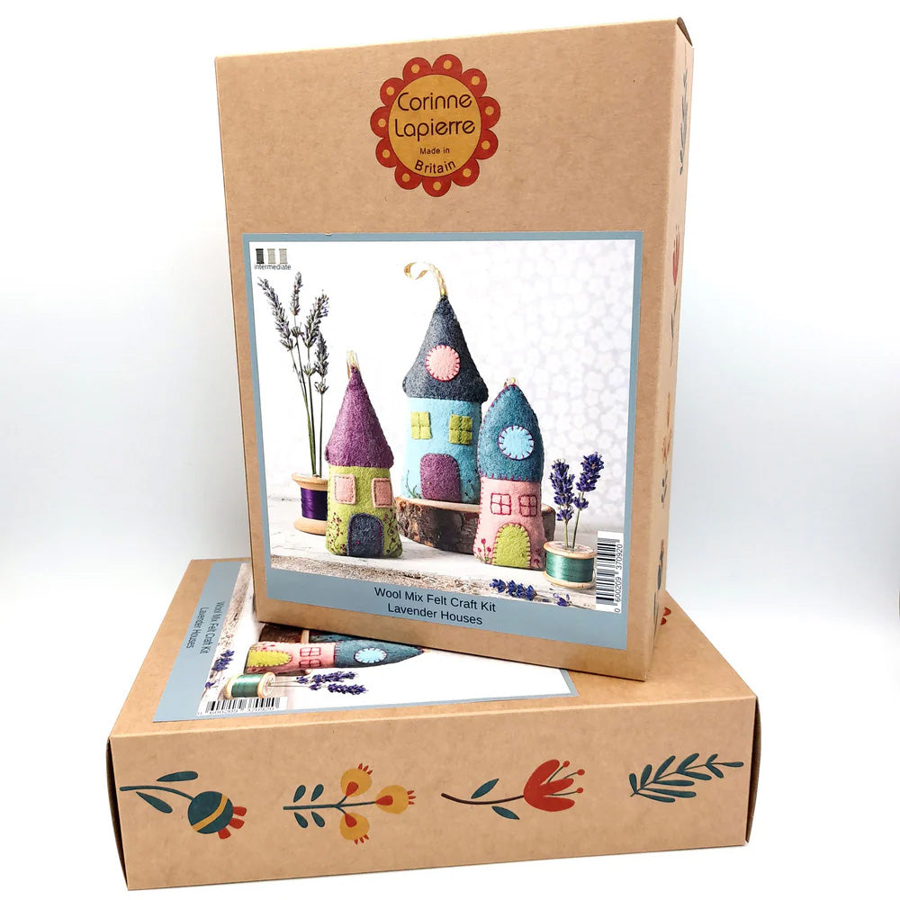 Corinne Lapierre Lavender Houses Felt Craft Kit