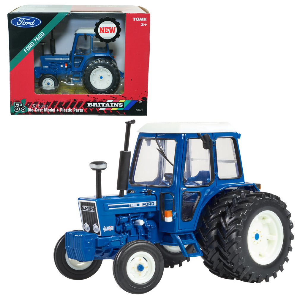 Britains 43371 Ford 7600 w/Dual Rear Wheels 1:32 Diecast Tractor