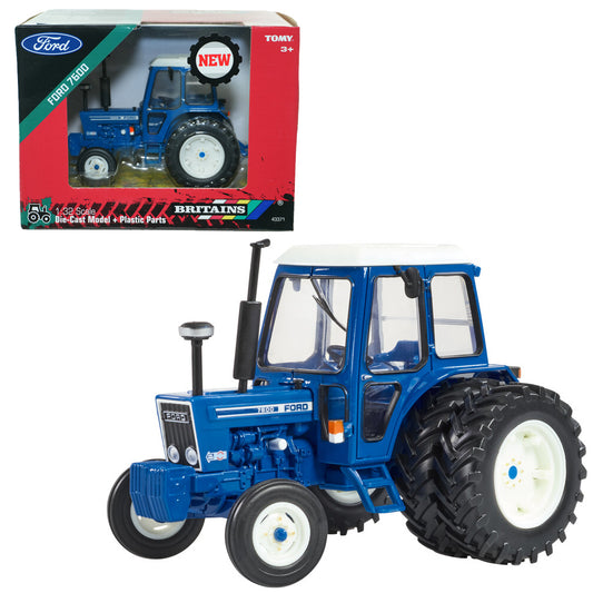 Britains 43371 Ford 7600 w/Dual Rear Wheels 1:32 Diecast Tractor