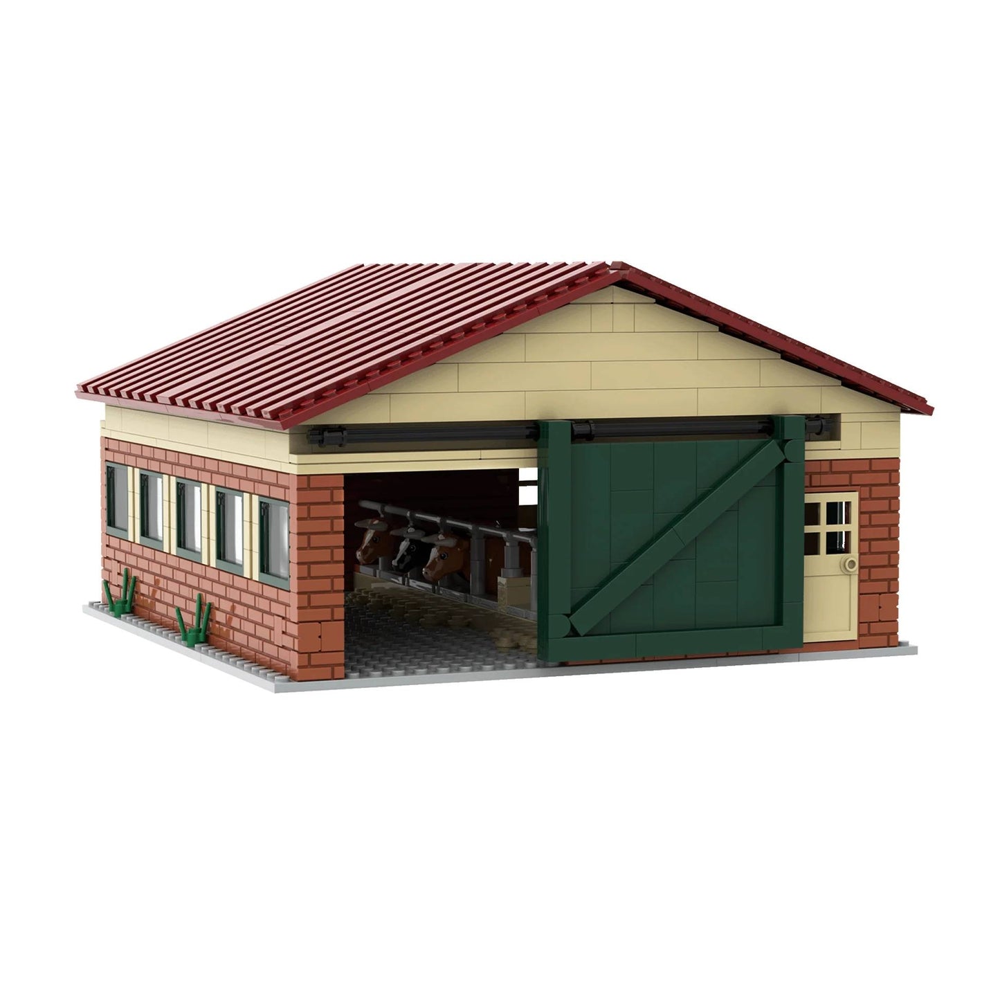 Brixies Plus Cow Barn Brick Model 658pcs 222205